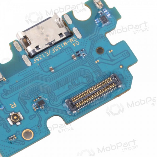Samsung M135 Galaxy M13 2022 ladekontakt og mikrofon med flex (service pack) (original) Samsung M135 Galaxy M13 2022 ladekontakt og mikrofon med flex (service pack) (original)