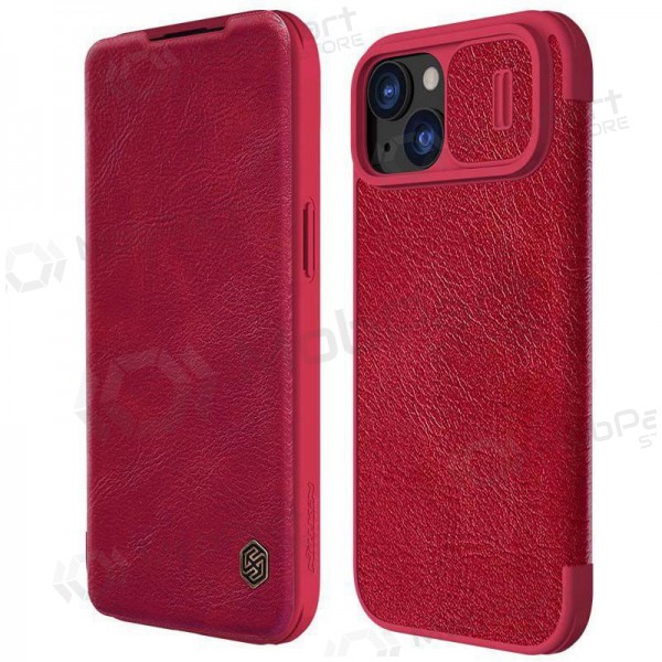 Apple iPhone 14 Plus deksel „Nillkin Leather“ (rød) Apple iPhone 14 Plus deksel „Nillkin Leather“ (rød)