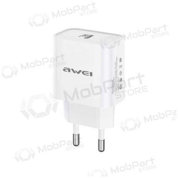 Telefonlader Awei PD61-EU 20 W USB-C hvit