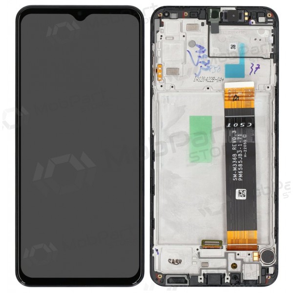 Samsung Galaxy A23 4G skjerm (svart) (med ramme) (original)