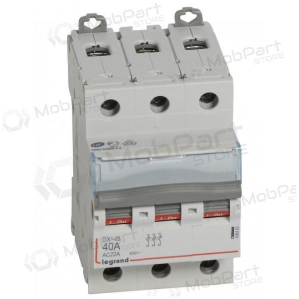 Automatsikring RX3 MCB Legrand 406460 (C, 400V, 3P, 40A)