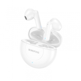 Trådløs hodetelefoner / headset Borofone BE54 Rejoice TWS (hvitt)