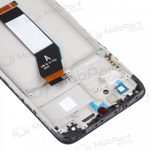 Xiaomi Redmi 10 2021 skjerm (svart) (med ramme) (original)