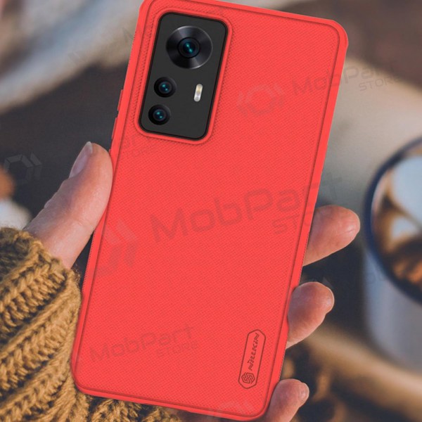 Xiaomi Redmi Note 12 / Note 12 4G deksel „Nillkin Frosted Shield“ (rød) Xiaomi Redmi Note 12 / Note 12 4G deksel „Nillkin Frosted Shield“ (rød)