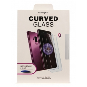 LCD apsauginis stikliukas Nano Optics 5D UV Glue Samsung S928 S24 Ultra lenktas gjennomsiktig