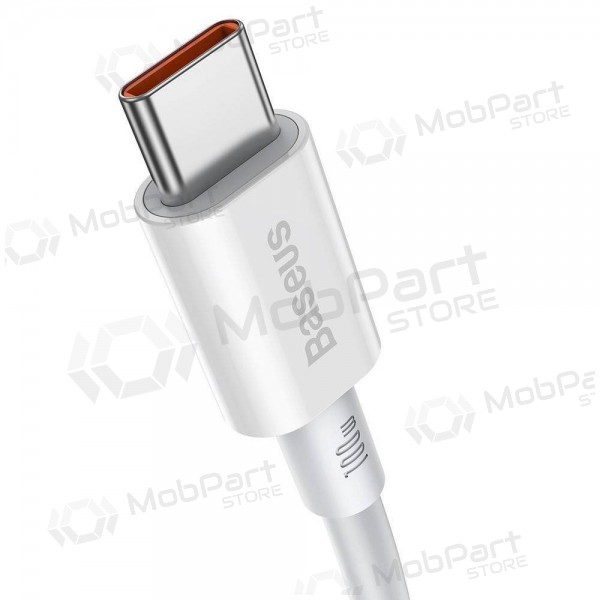 Kabel Baseus Superior Type-C - Type-C 100W 1.0m (hvit) CATYS-B02