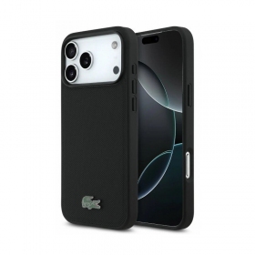 Apple iPhone 18 Pro Max deksel - Lacoste PVC Petit Pique Semi Wrap Embossed MagSafe (grønn)