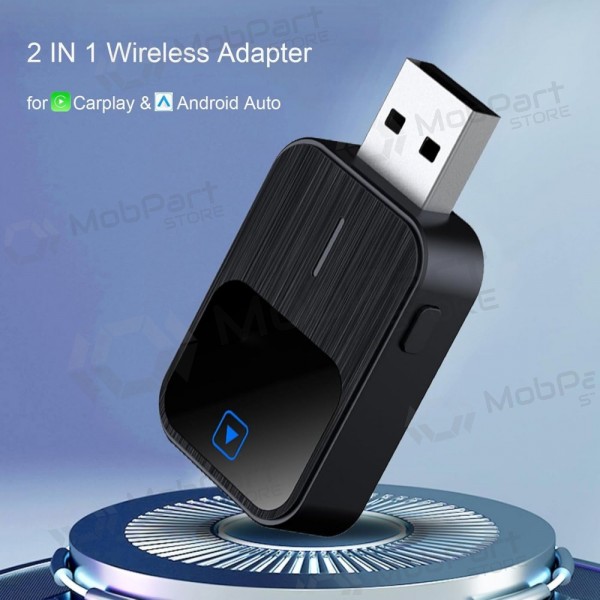 Trådløs CarPlay/Android Auto adapter Reach K2 svart