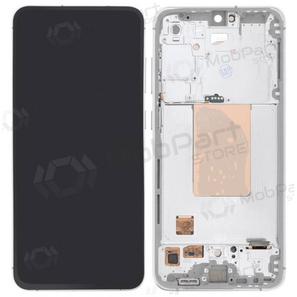 Samsung Galaxy S24 FE skjerm (sølv) (med ramme) (Premium)