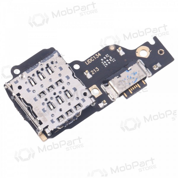 Xiaomi Redmi Note 13 4G ladekontakt og mikrofon med flex (service pack) (original)