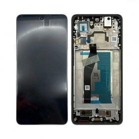 Ekranas Xiaomi 14T 5G/14T Pro 5G su lietimui jautriu stikliuku og rėmeliu Titan Grey OLED