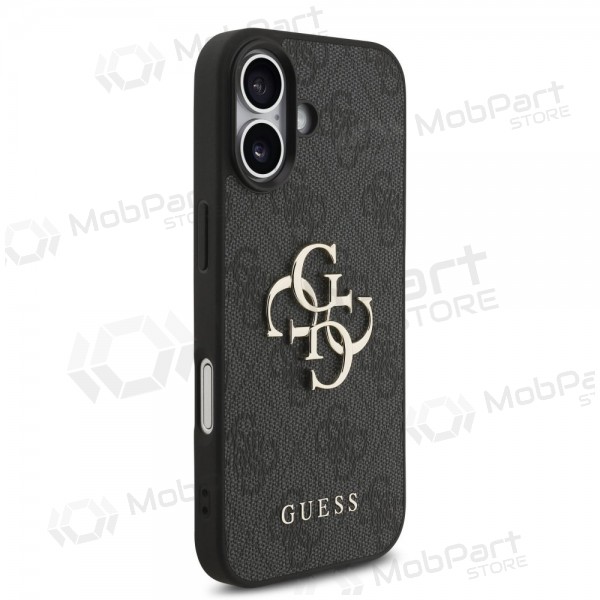 Apple iPhone 17 deksel - Guess PU 4G Metal Logo Strap (svart)