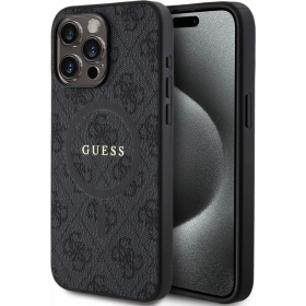 Apple iPhone 15 Pro Max deksel - Guess PU Leather 4G Colored Ring MagSafe