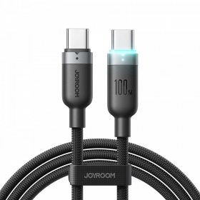USB-C-kabel Joyroom S-A63 USB-C til USB-C 1,2 m 100 W svart