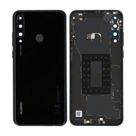 Huawei Y6p 2020 bakside (Midnight Black) (brukt grade C, original)