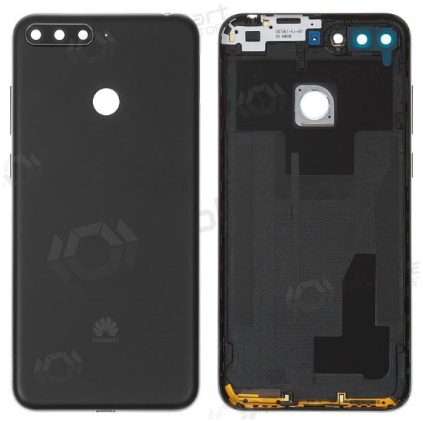Huawei Y6 Prime 2018 bakside (svart) (brukt grade B, original) Huawei Y6 Prime 2018 bakside (svart) (brukt grade B, original)