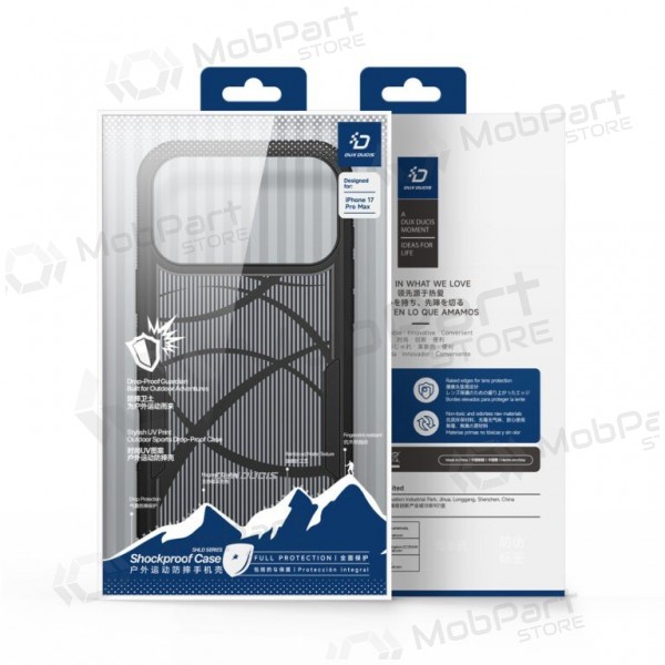 Apple iPhone 17 Pro, 18 Pro deksel - Dux Ducis Shld svart (Triangle Pattern)