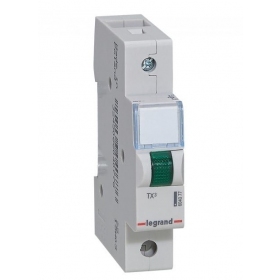 LED-indikator på DIN Legrand 604077 (grønn, 230V, TX3 1 mod.)