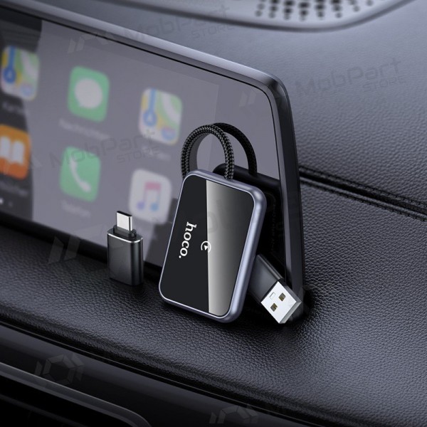 CarPlay-adapter Hoco HU1 trådløs svart