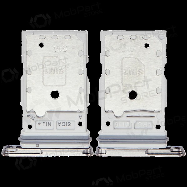 Samsung Galaxy S25, S25+ Dual SIM kortholder (sølvgrå) (original)