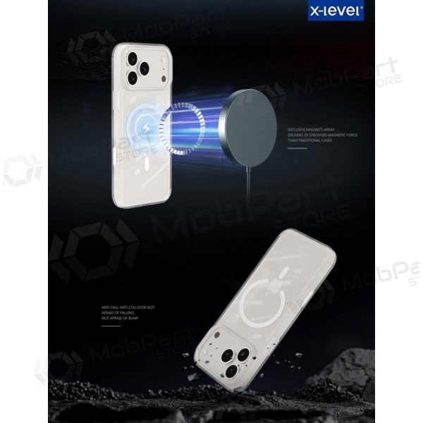 Apple iPhone 16 deksel - X-Level Space II MagSafe (gjennomsiktig)