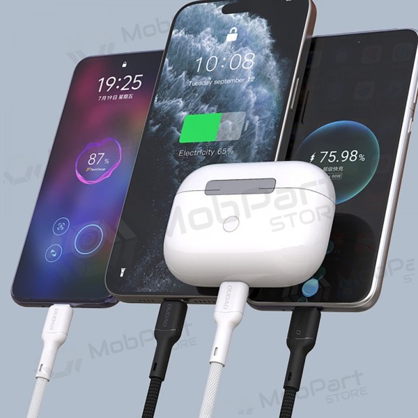 USB-C-kabel Dudao L9C USB-C til USB-C 2 m 65 W svart