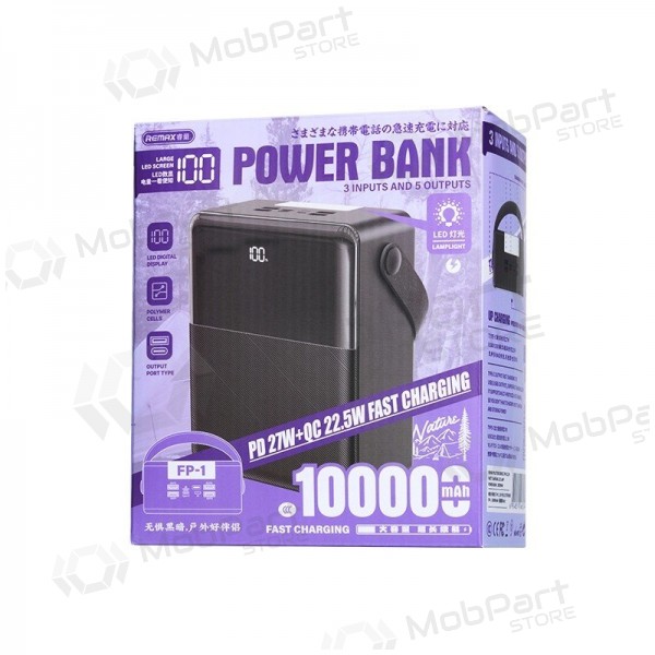 Powerbank Power Bank Remax FP-1 22.5W 100000mAh svart