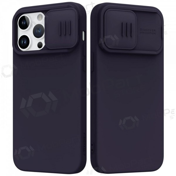 Apple iPhone 14 Plus deksel „Nillkin Silicone“ (tamsiai lilla) Apple iPhone 14 Plus deksel „Nillkin Silicone“ (tamsiai lilla)