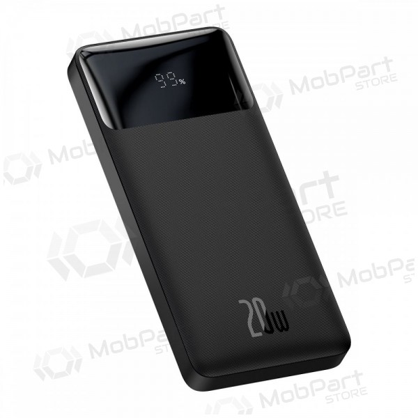 Powerbank Power Bank Baseus Bipow 20W 10000mAh + MicroUSB 0.25m svart PPBD050301 Powerbank Power Bank Baseus Bipow 20W 10000mAh + MicroUSB 0.25m svart PPBD050301