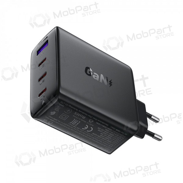 Telefonlader Acefast A94 100 W GaN 3x USB-C + USB-A svart