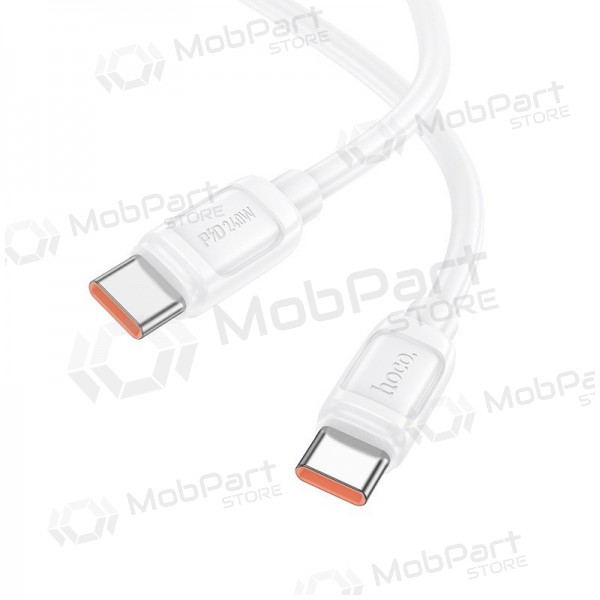 USB-C-kabel Hoco X115 USB-C til USB-C 1 m 240 W hvit