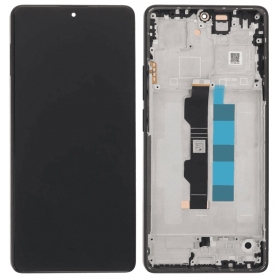 Xiaomi Redmi Note 13 Pro 4G, Poco M6 Pro 4G skjerm (svart) (med ramme) (OLED)