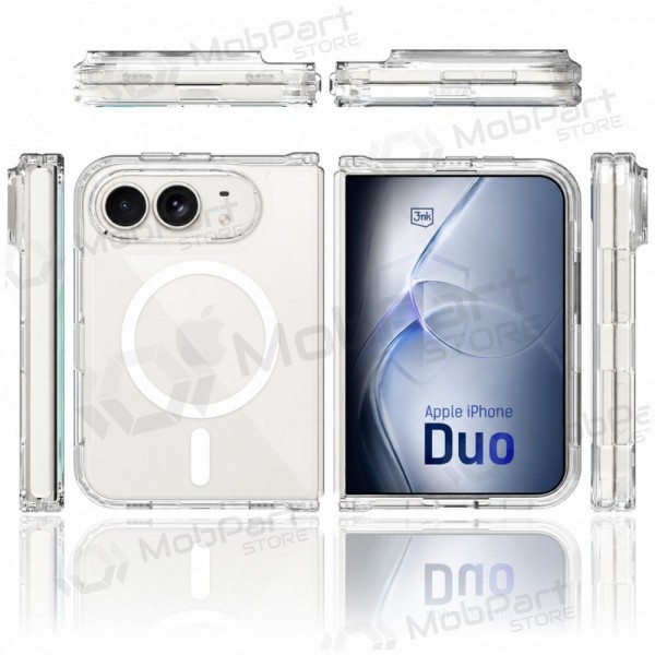 Apple iPhone Duo deksel - "3mk Armor MagCase" (gjennomsiktig)