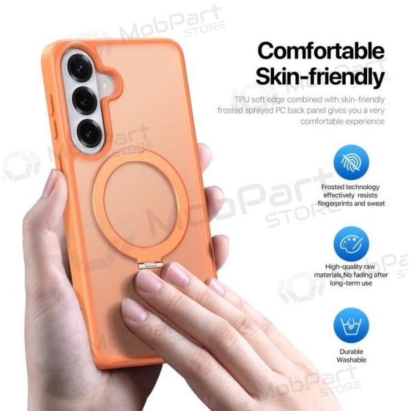 Samsung Galaxy S26+ deksel - Dux Ducis Yind Magnetic Stand (oransje)
