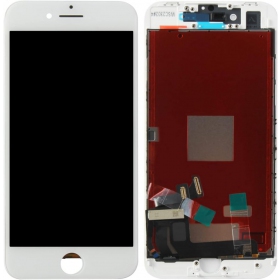 Apple iPhone 8 / SE 2020 / SE 2022 skjerm (hvit) (brukt grade B, original)