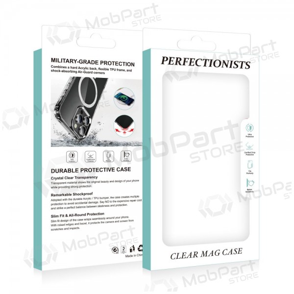 Samsung Galaxy S25 Ultra deksel - Perfectionists Clear Mag Case (gjennomsiktig)
