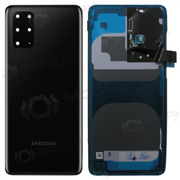 Samsung G985 / G986 Galaxy S20 Plus bakside svart (Cosmic Black) (service pack) (original)
