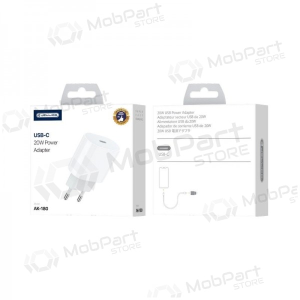 Lader Jellico AK180 20W USB-C hvit