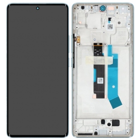 Xiaomi Redmi Note 14 Pro 4G skjerm (blå) (med ramme) (original)