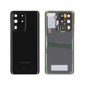 Samsung G988 Galaxy S20 Ultra bakside svart (Cosmic Black) (brukt grade B, original)
