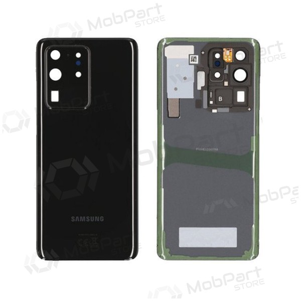 Samsung G988 Galaxy S20 Ultra bakside svart (Cosmic Black) (brukt grade B, original)