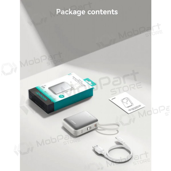 Powerbank Power Bank Joyroom JR-PBF27 22.5W Mini 10000mAh hvitt Powerbank Power Bank Joyroom JR-PBF27 22.5W Mini 10000mAh hvitt