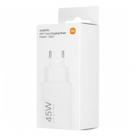 Telefonlader Xiaomi Turbo Charging Power Adapter BHR07SLEU 45 W USB-A PD hvit