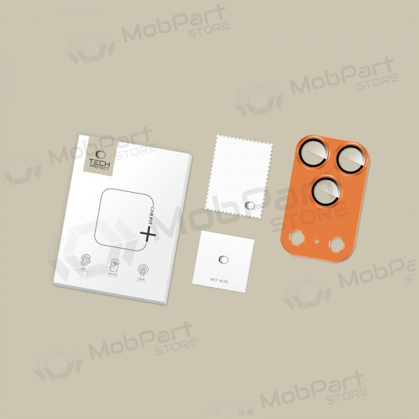 Apple iPhone 17 Pro Max kamerabeskyttelse - Tech-Protect CamFull Fit+ (Cosmic Orange)