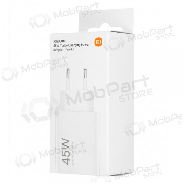 Telefonlader Xiaomi Turbo Charging Power Adapter BHR07SLEU 45 W USB-A PD hvit