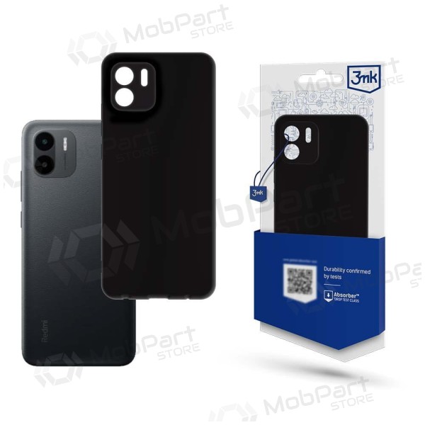 Xiaomi Redmi A1, Redmi A2 deksel - 3MK Matt Case (svart)