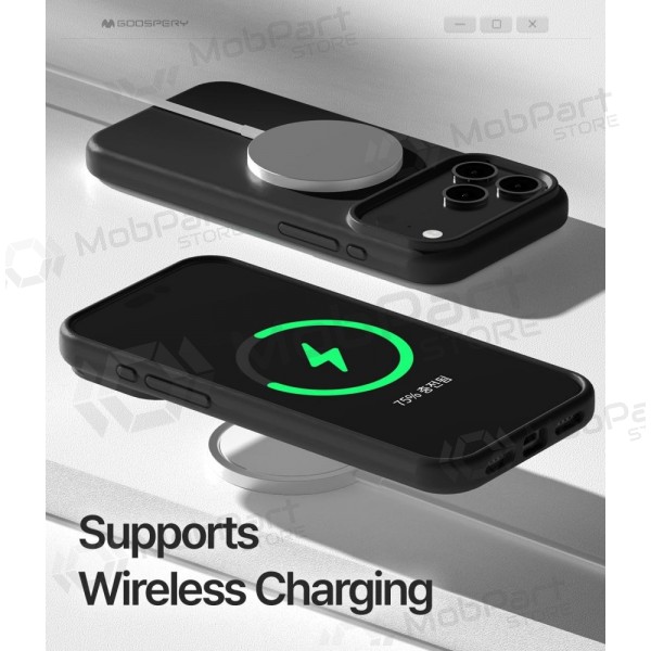 Apple iPhone 17 Pro, 18 Pro deksel Mercury - "Pure Magsafe Silicon Case" (rød)