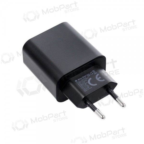 Telefonlader Blue Star 20 W USB-C med USB-C-kabel svart