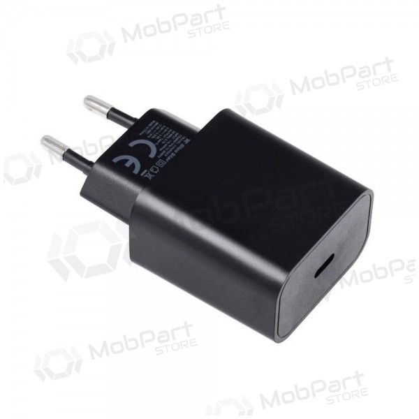 Telefonlader Blue Star 20 W USB-C med USB-C-kabel svart