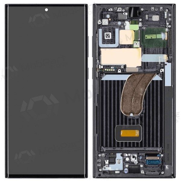 Samsung Galaxy S23 Ultra skjerm (svart) (med ramme) (OLED) Samsung Galaxy S23 Ultra skjerm (svart) (med ramme) (OLED)